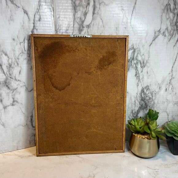 Vintage Egyptian Papyrus Framed Horus Art - Picture 5 of 5